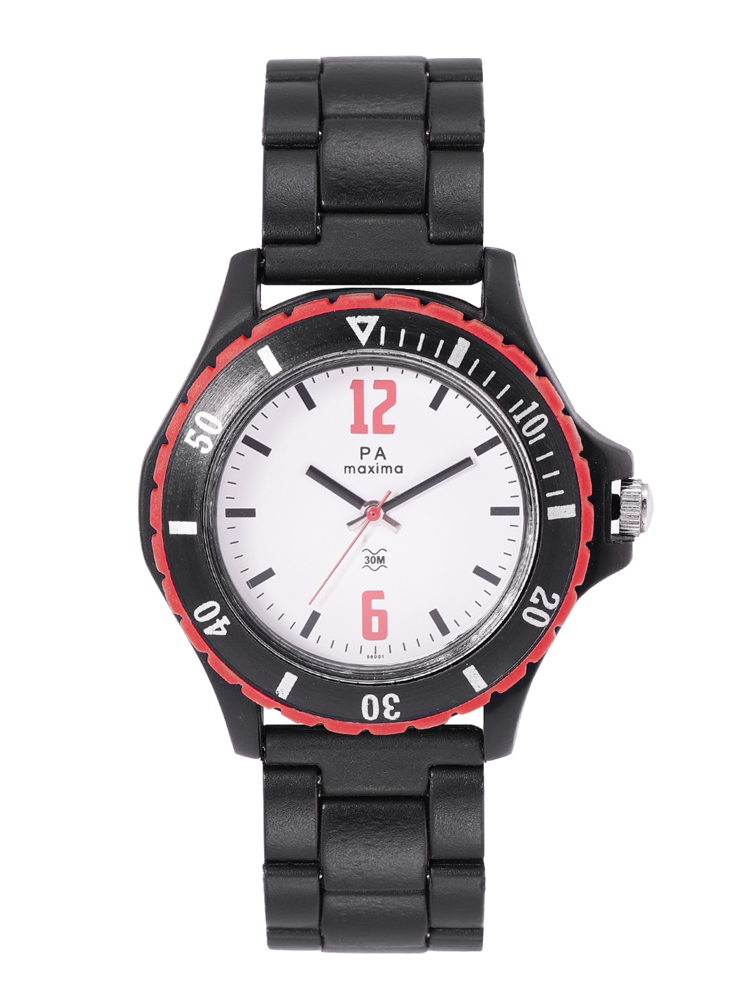 

maxima Men Bracelet Style Straps Analogue Watch 56001PPGN, White