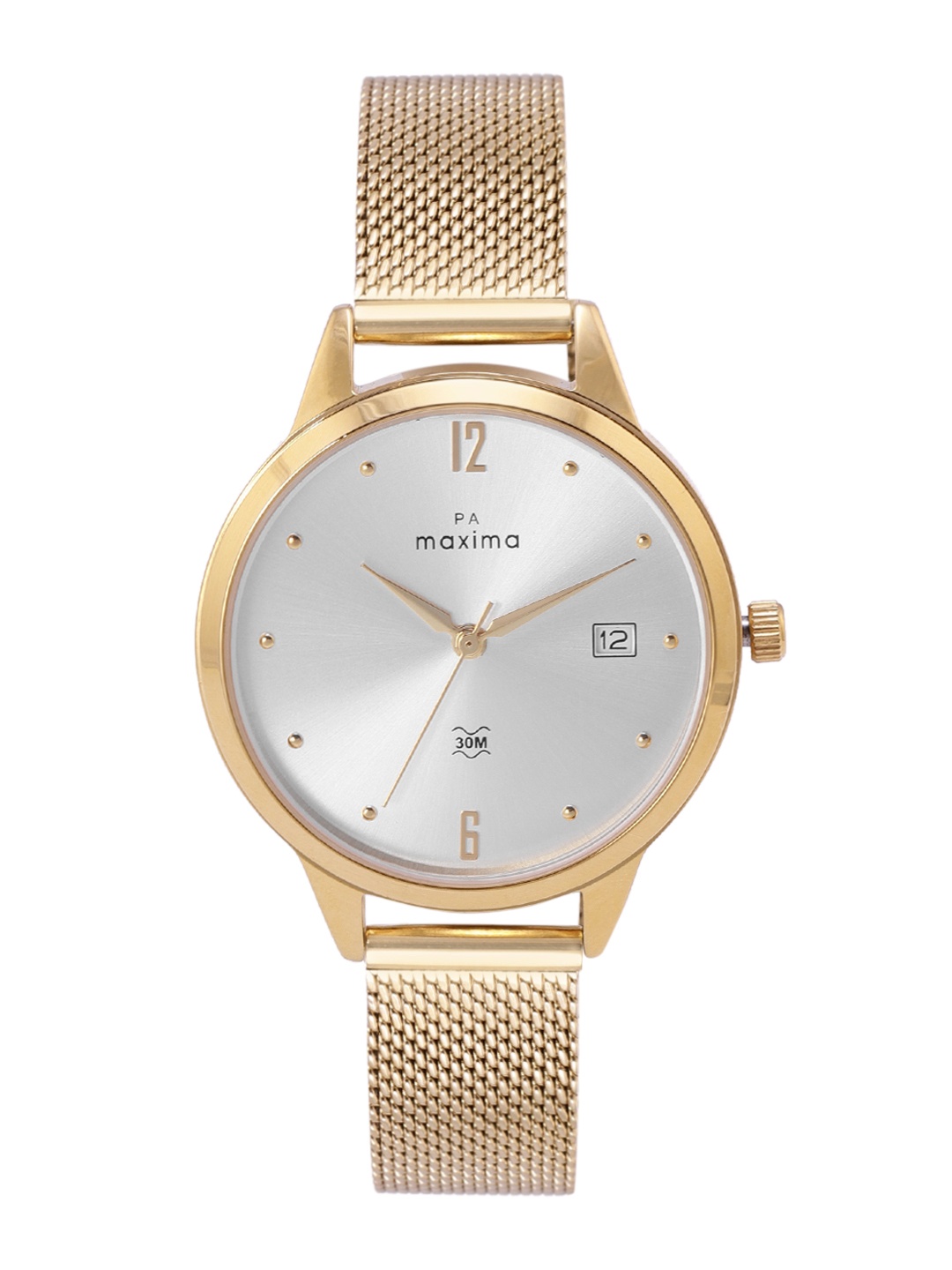 

maxima Women Bracelet Style Straps Analogue Watch 64083CMLY, Silver
