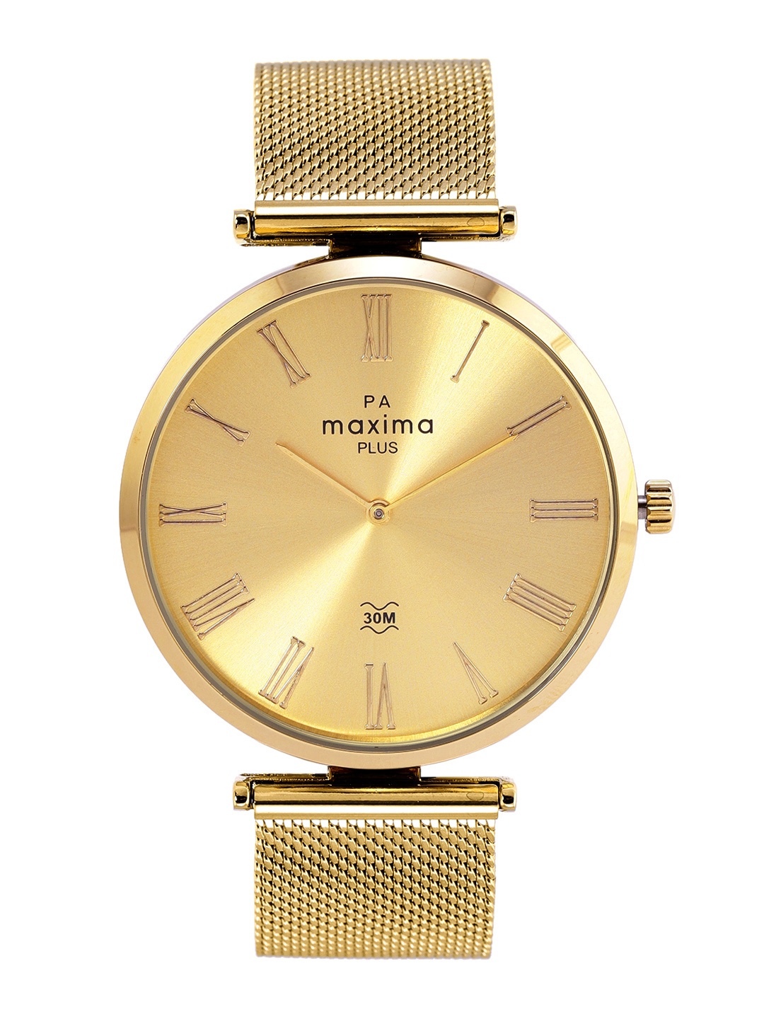 

maxima Men Bracelet Style Straps Analogue Watch 62630CMGY, Gold