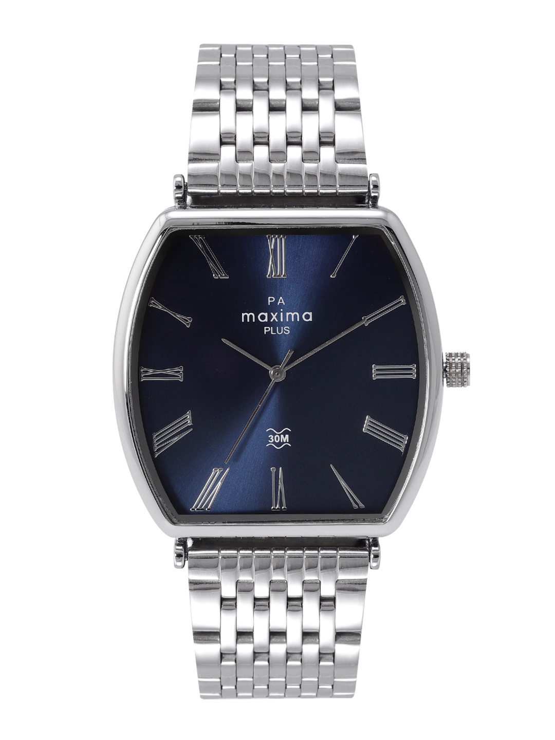 

maxima Men Bracelet Style Straps Analogue Watch 62682CMGI, Navy blue