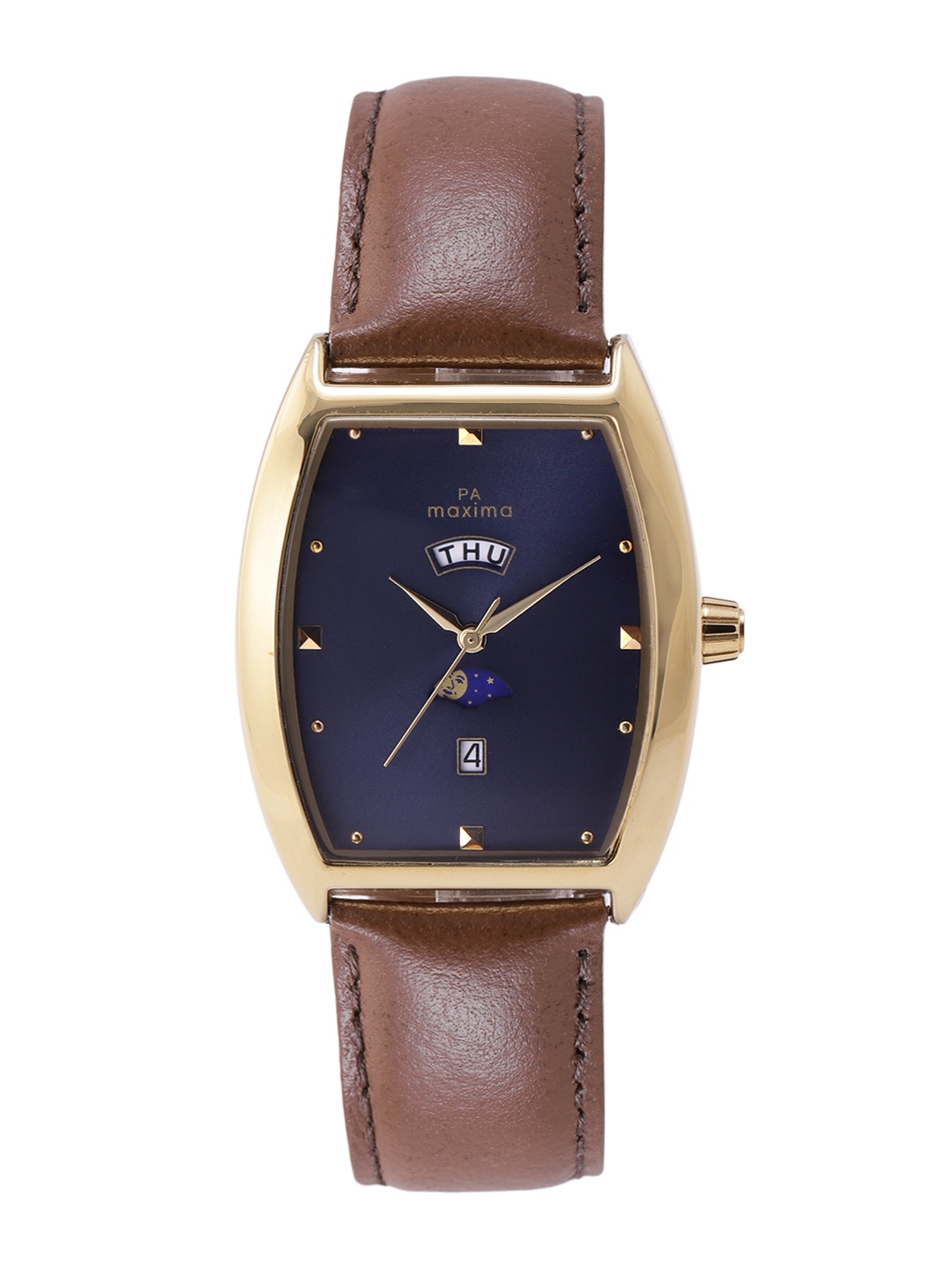 

maxima Men Analogue Watch 59582LMGY, Navy blue