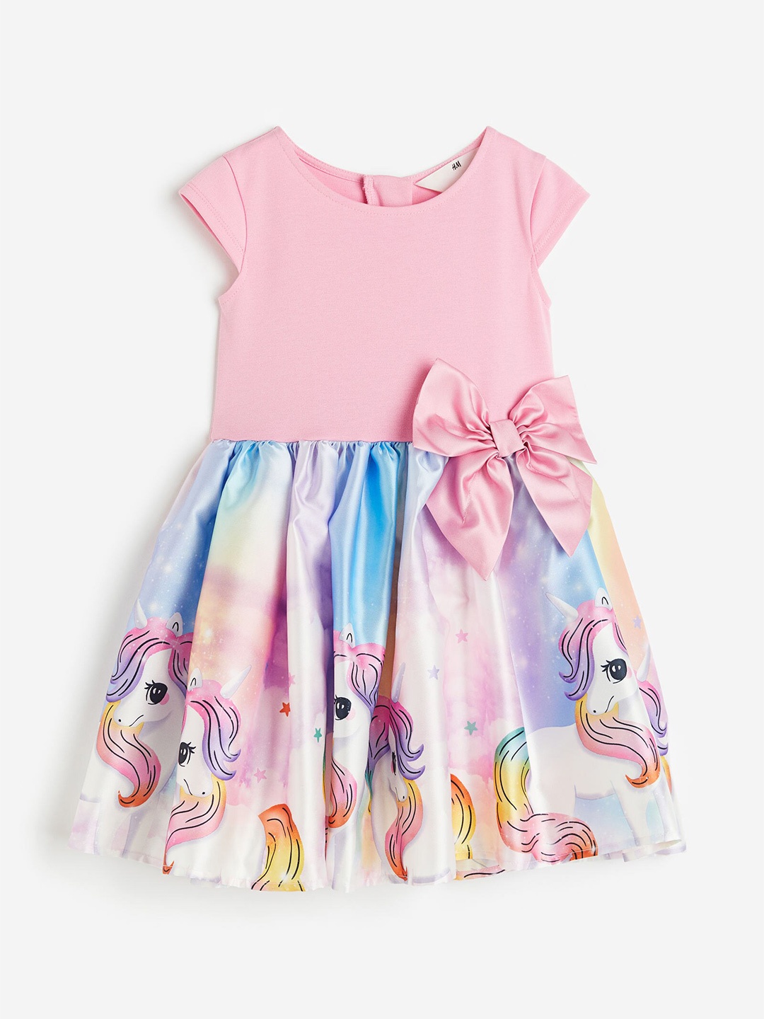 

H&M Girls Flared-Skirt Dress, Pink
