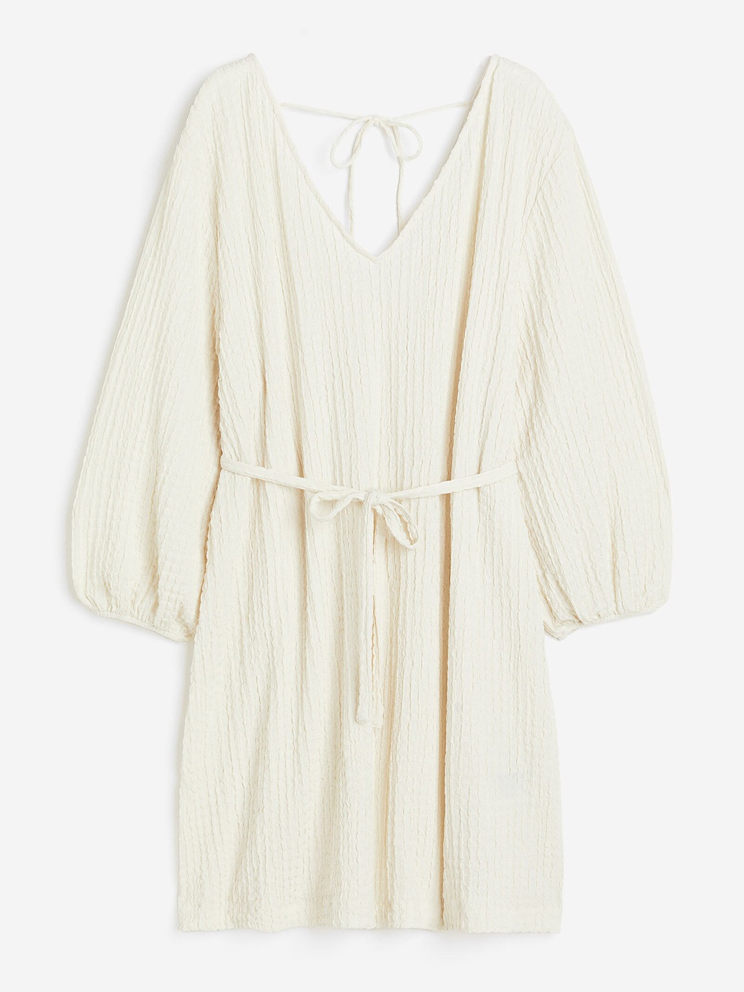 

H&M Women Textured Jersey Dress, Beige