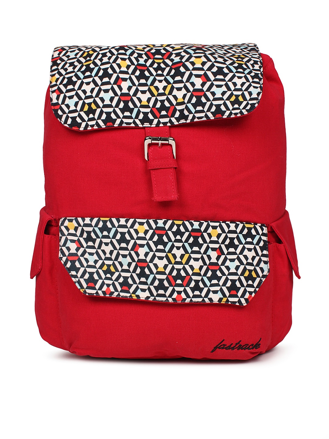

Fastrack Women Red Graphic Backpack