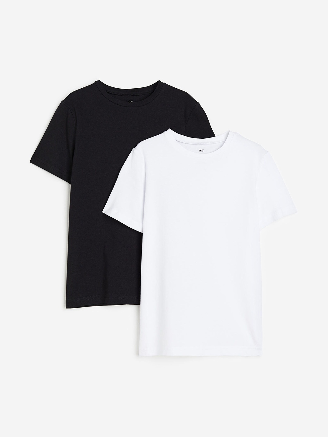 

H&M Boys 2-Pack Cotton T-shirts, White