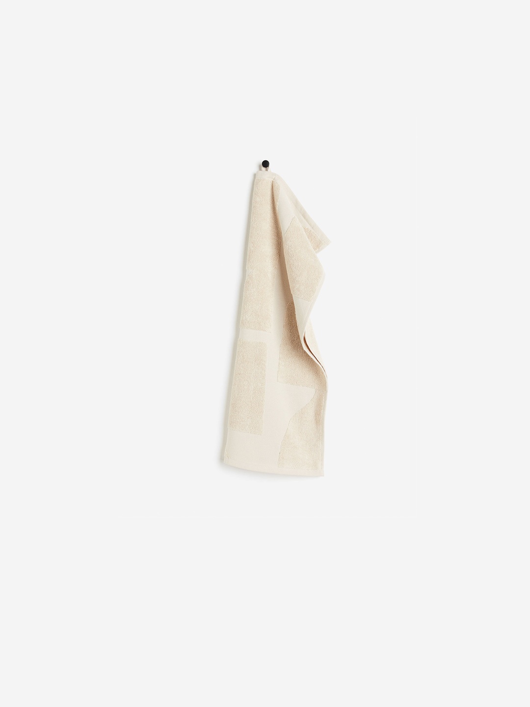 

H&M Beige Patterned Hand Towel