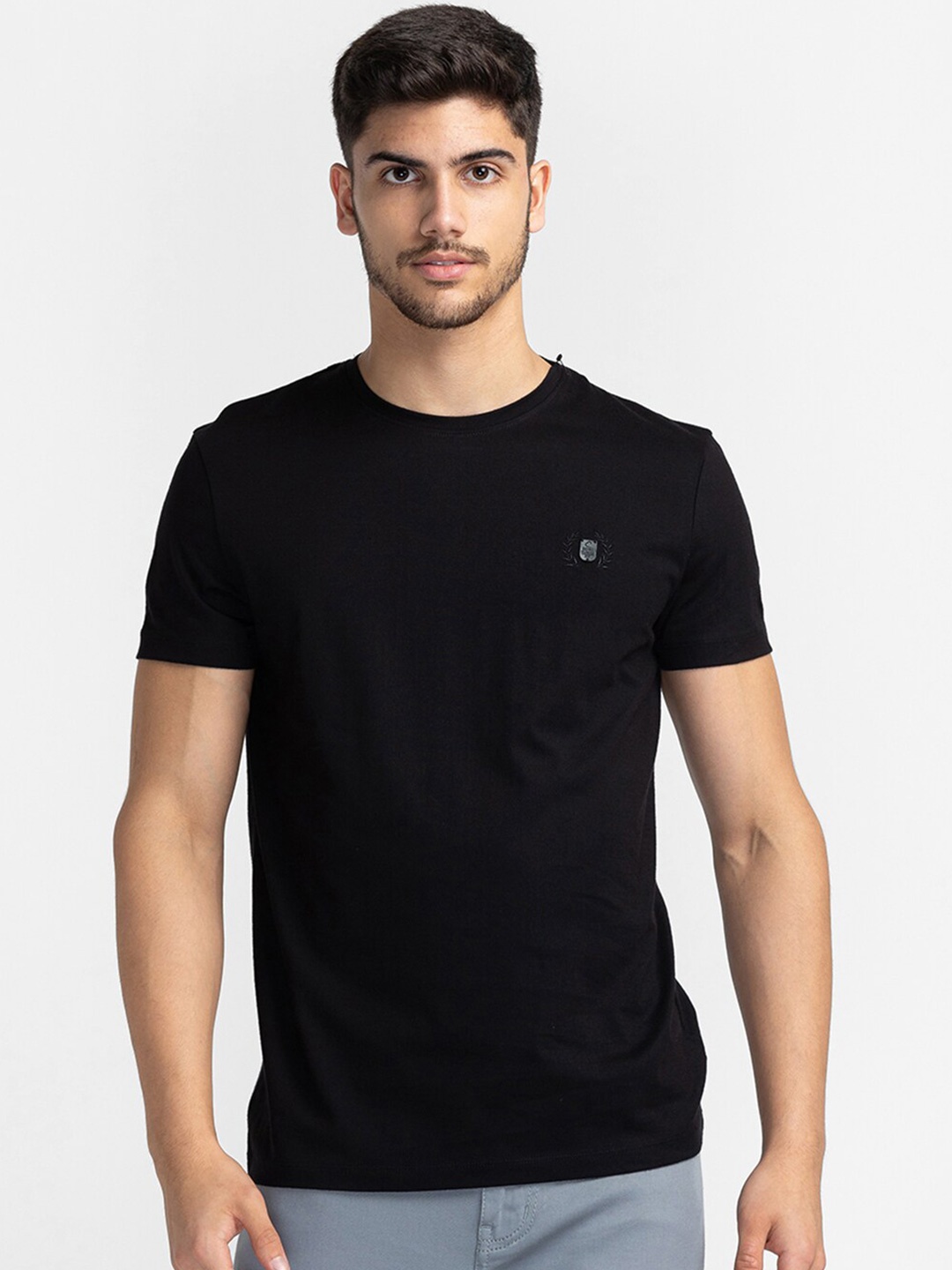 

Being Human Round Neck T-shirt, Black