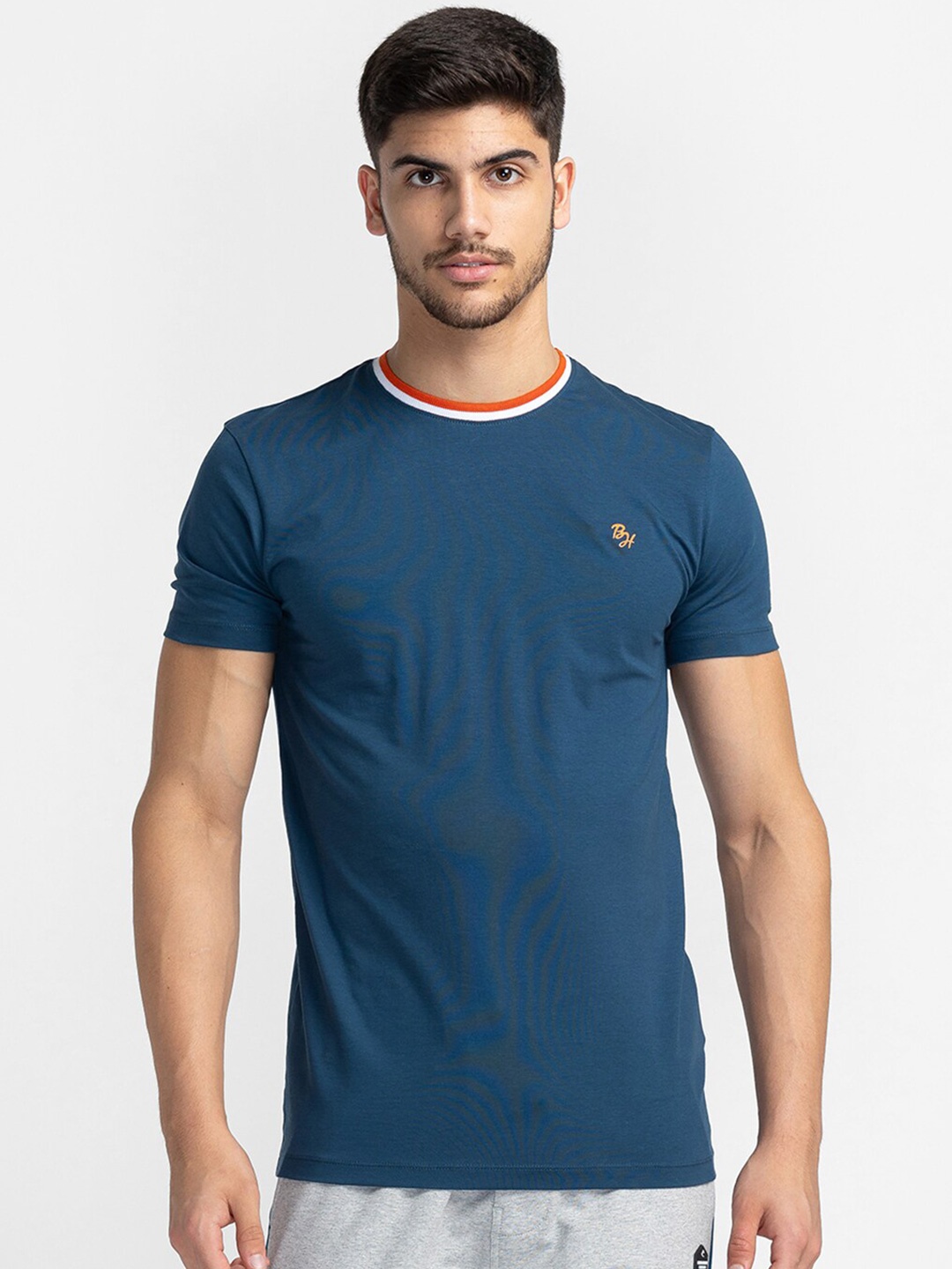 

Being Human Round Neck T-shirt, Navy blue