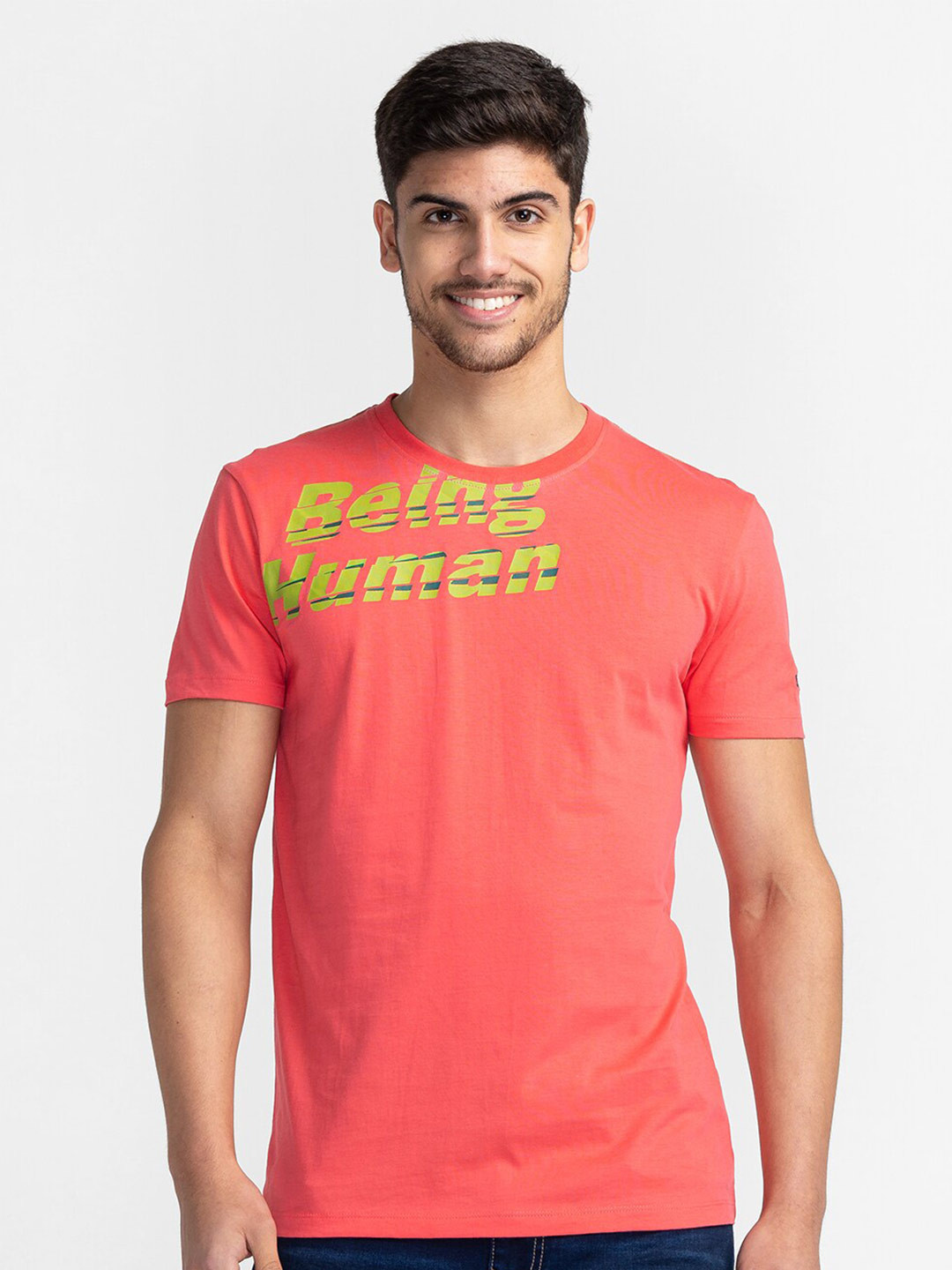 

Being Human Typography Printed T-shirt, Orange
