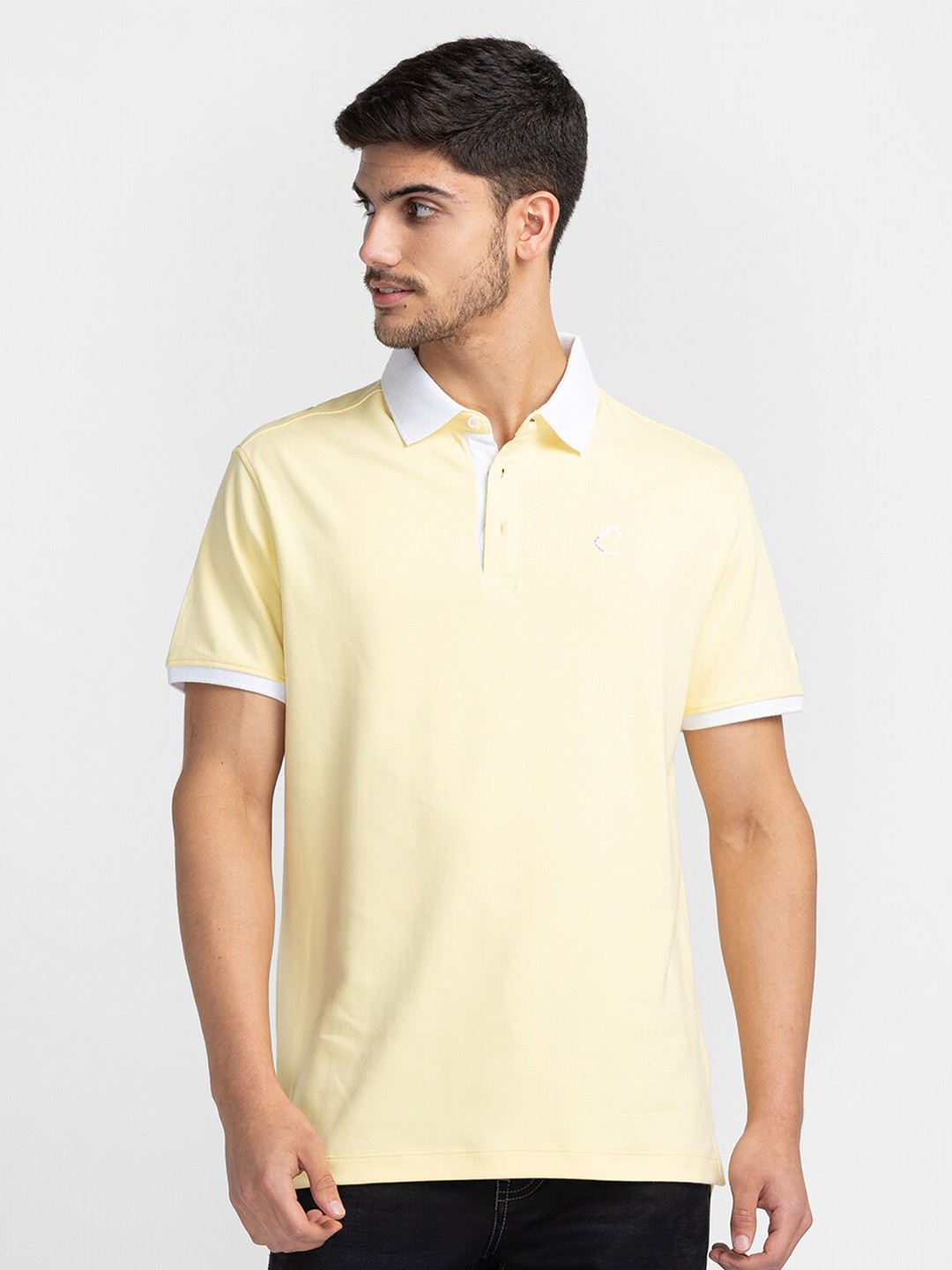

Being Human Regular Fit Polo Collar T-shirt, Yellow