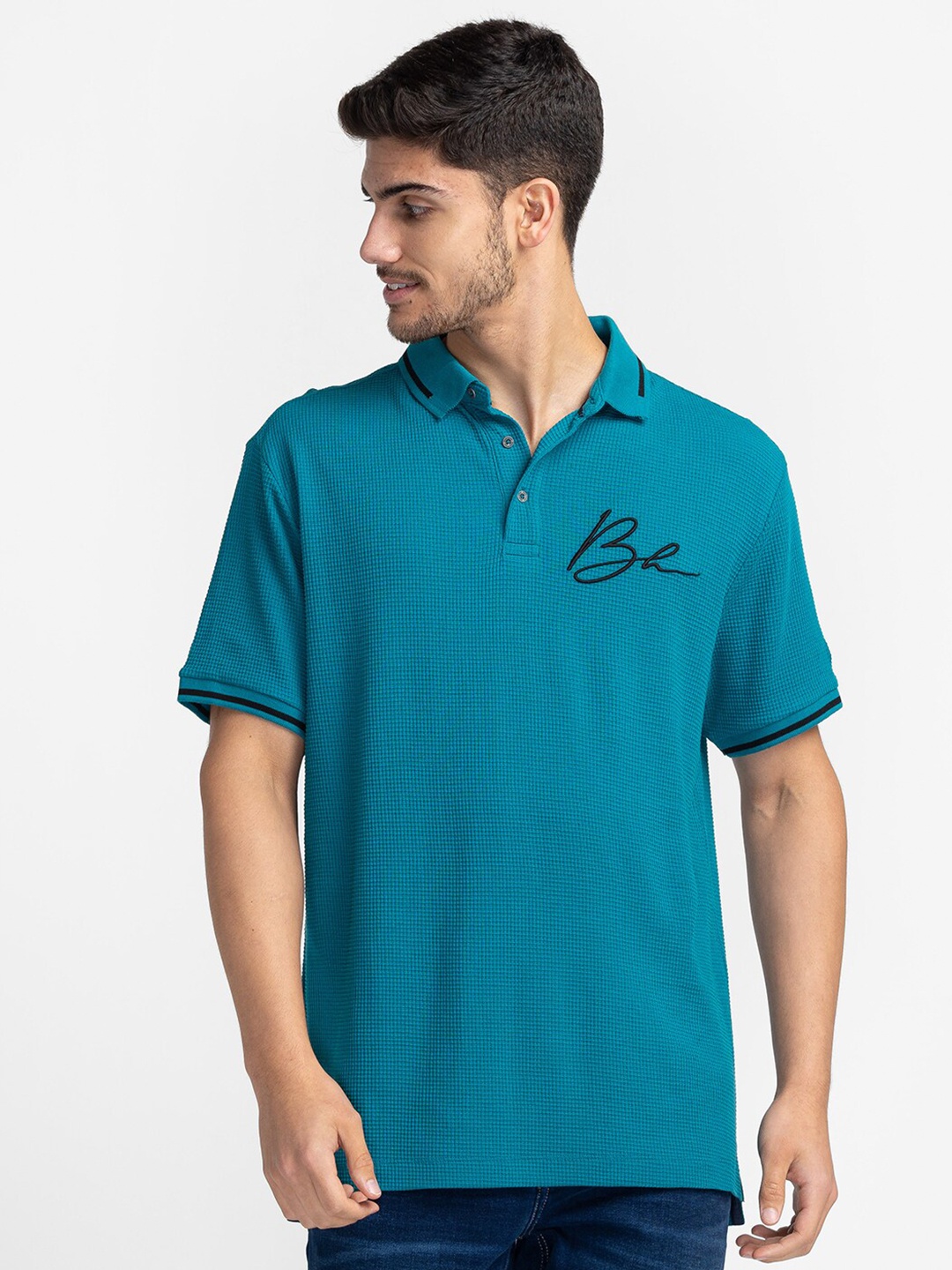 

Being Human Polo Collar Casual T-shirt, Green