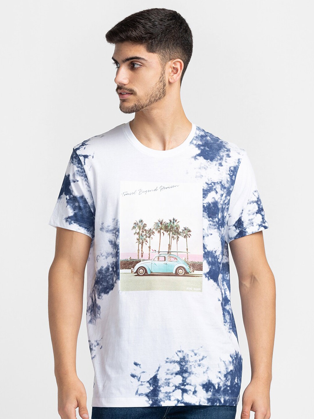 

Being Human Tie & Dyed Cotton T-shirt, White