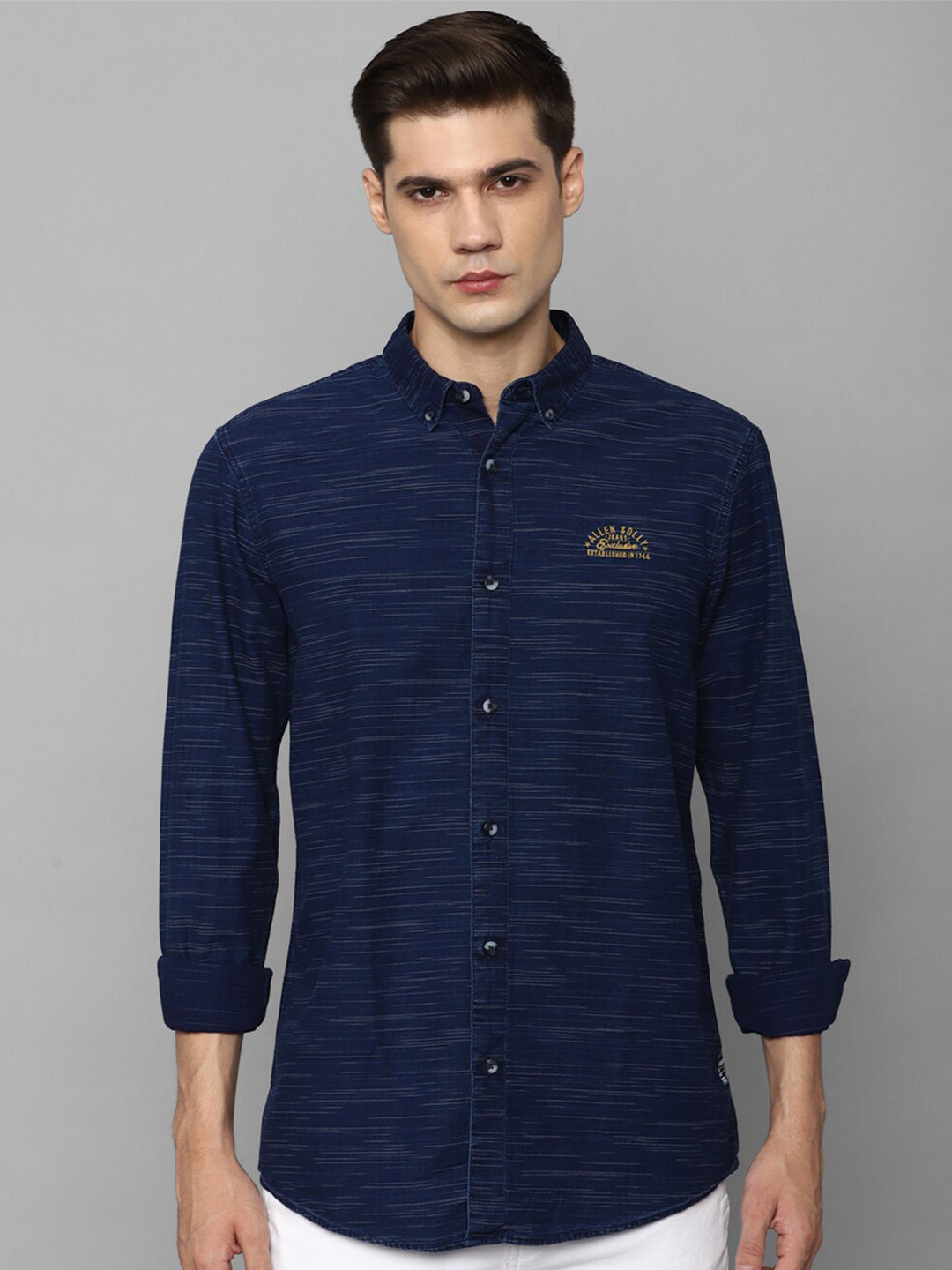 

Allen Solly Sport Striped Casual Shirt, Navy blue