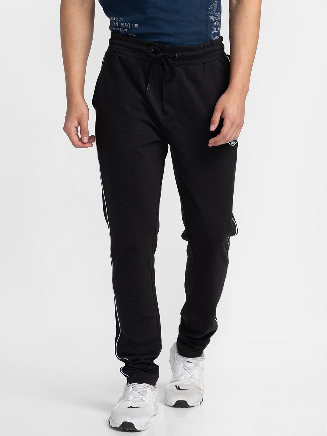 

Being Human Men Cotton Regular Fit Track Pants, Black