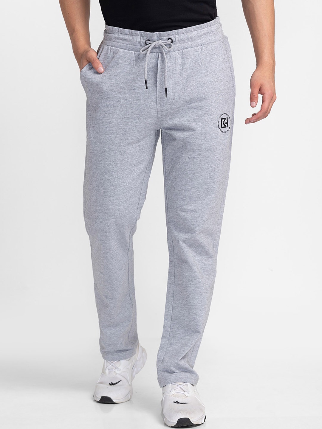 

Being Human Men Cotton Regular Fit Track Pants, Grey