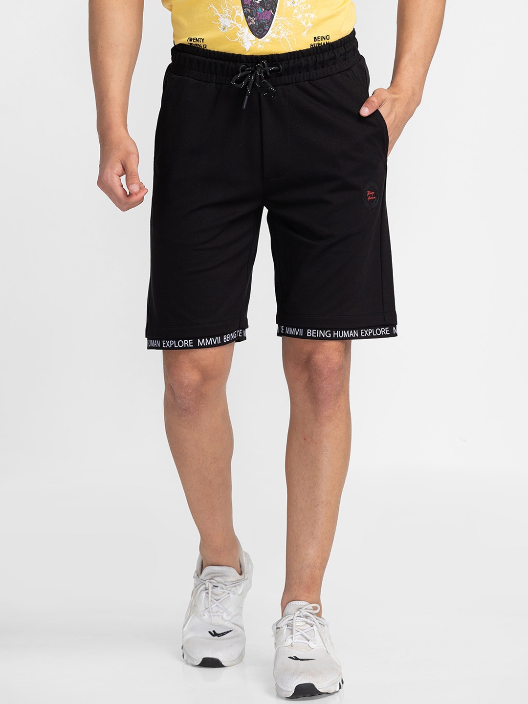 

Being Human Men Regular Fit Shorts, Black
