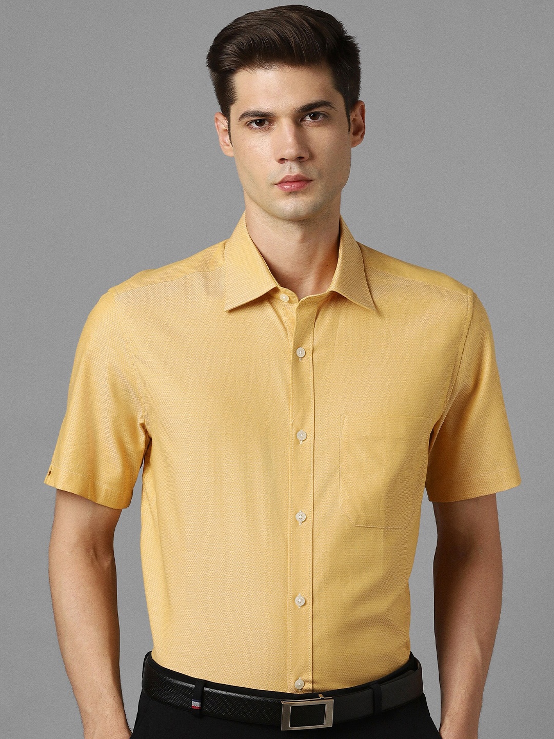 

Louis Philippe Slim Fit Pure Cotton Formal Shirt, Yellow