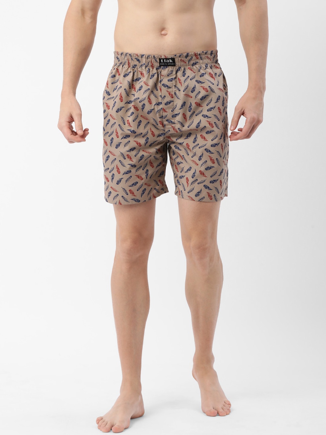 

Llak Jeans Printed Cotton Boxers LB-BOXER-06, Brown