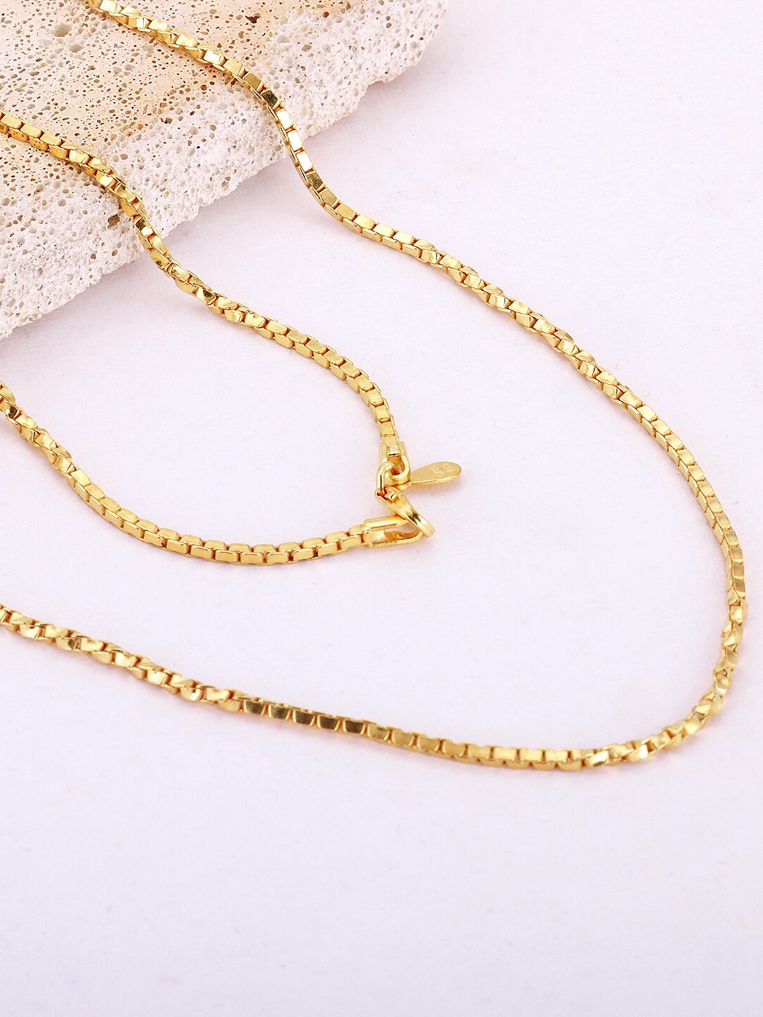 

GIVA Men 925 Sterling Silver Gold-Plated Minimal Chain