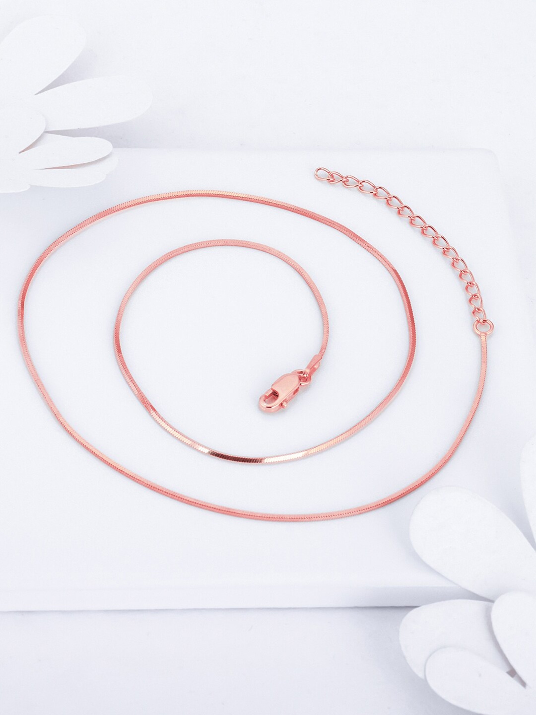 

GIVA 925 Sterling Silver Rose Gold-Plated Minimal Chain
