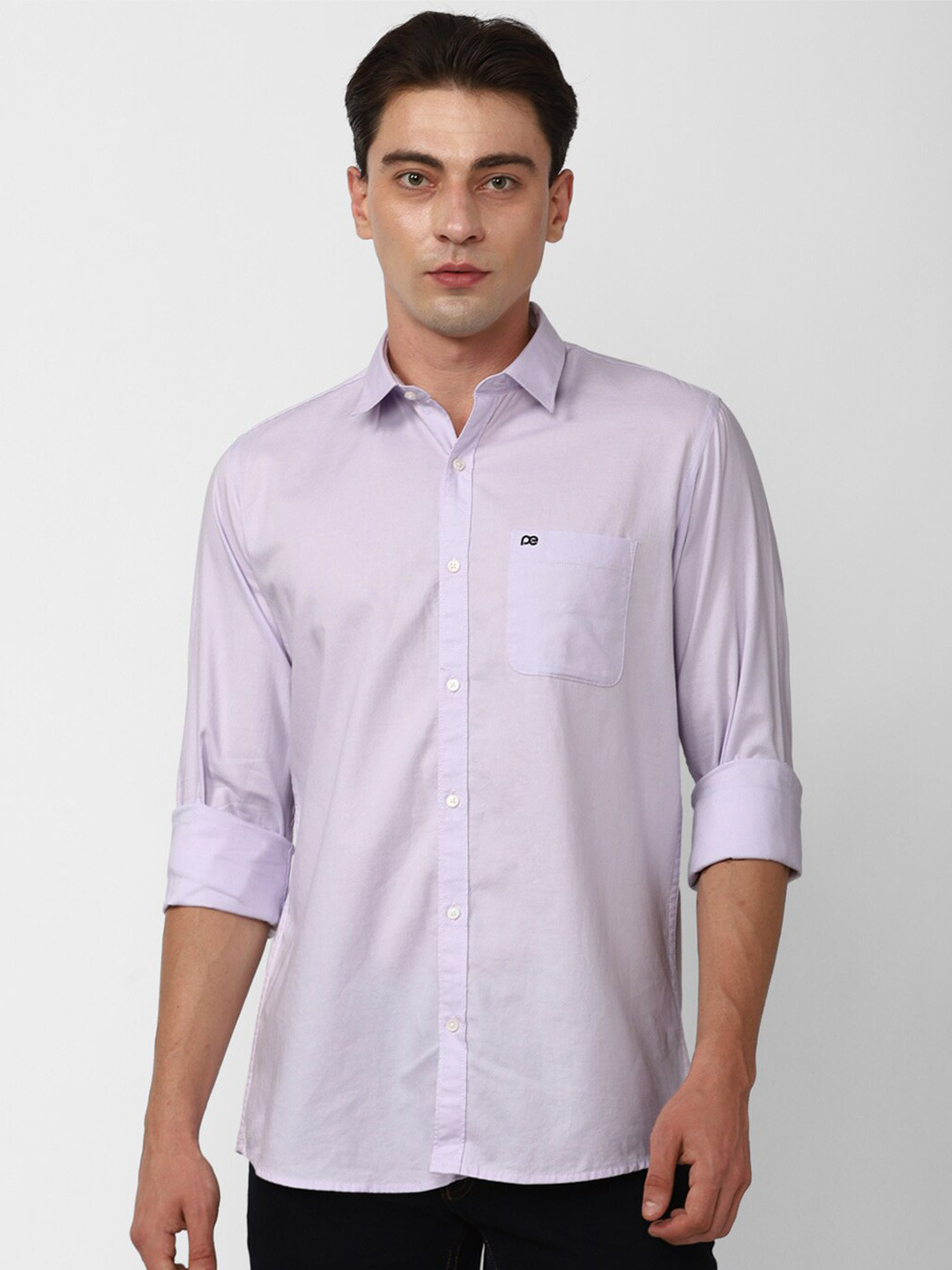 

Peter England Casuals Slim Fit Cotton Casual Shirt, Lavender