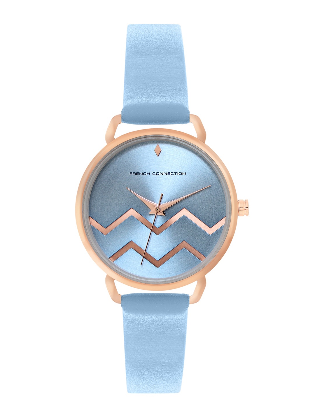 

French Connection Women Printed Dial & Leather Straps Analogue Watch FCN00088G, Blue