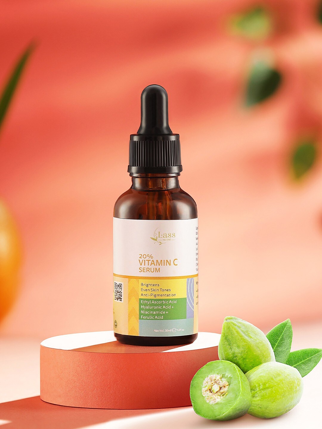 

Lass Naturals Hyaluronic Acid -Niacinamide Ferulic Acid Vitamin C Face Serum-30ml, Transparent
