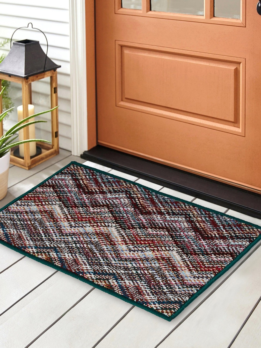 

Home Centre Brown & White Fiesta Tufted Printed Doormat