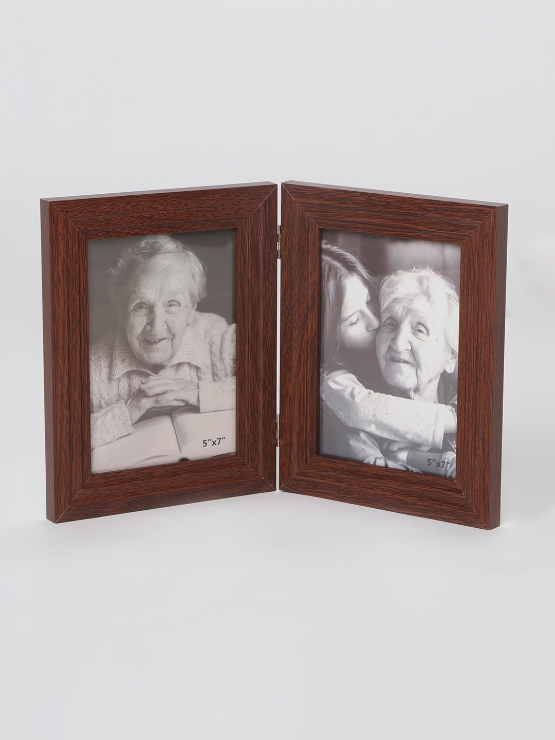 

Home Centre Brown 2 Pieces Wood Foldable Photo Frames