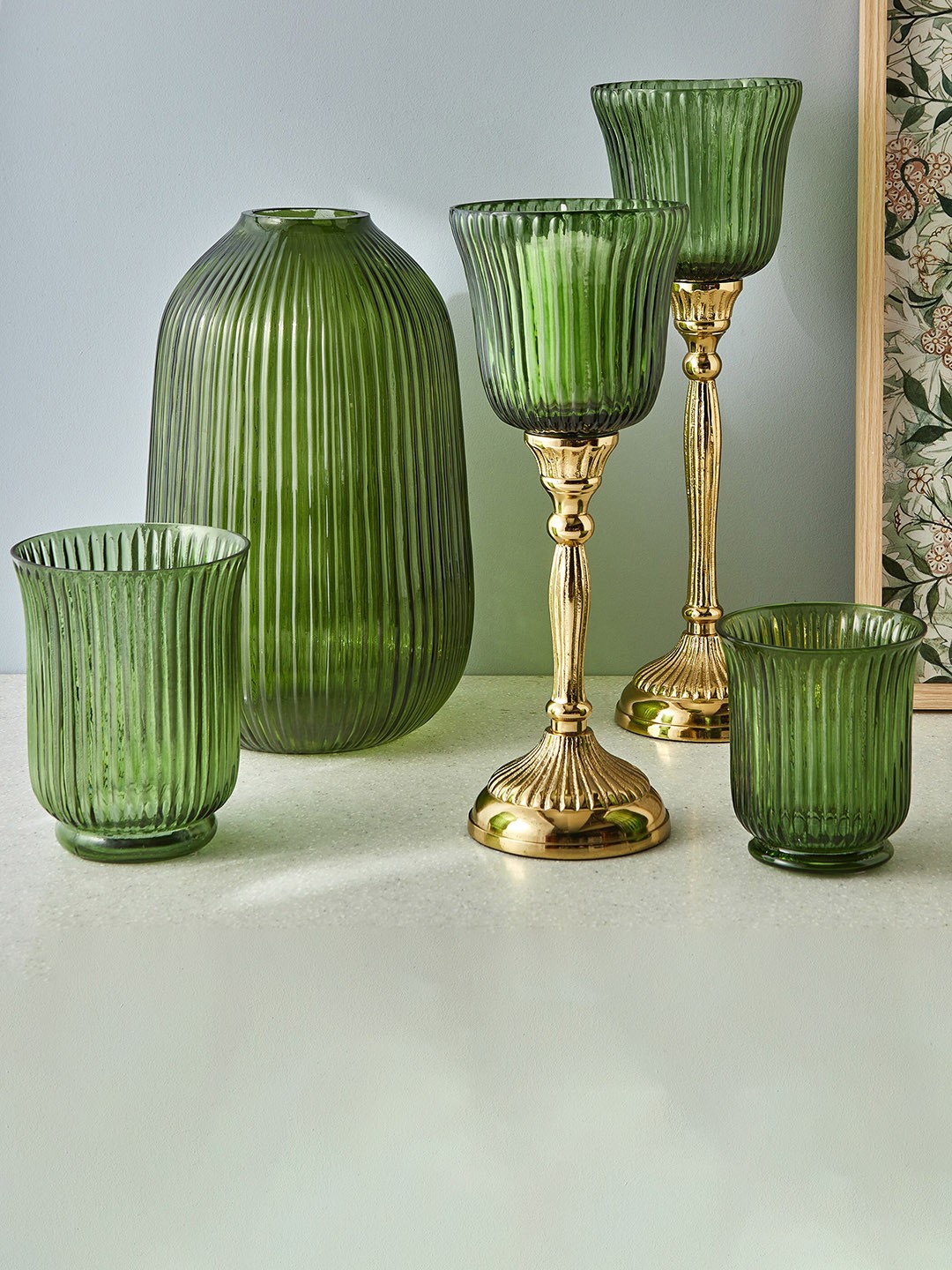 

Home Centre Pacific Brian Green Glass Vase