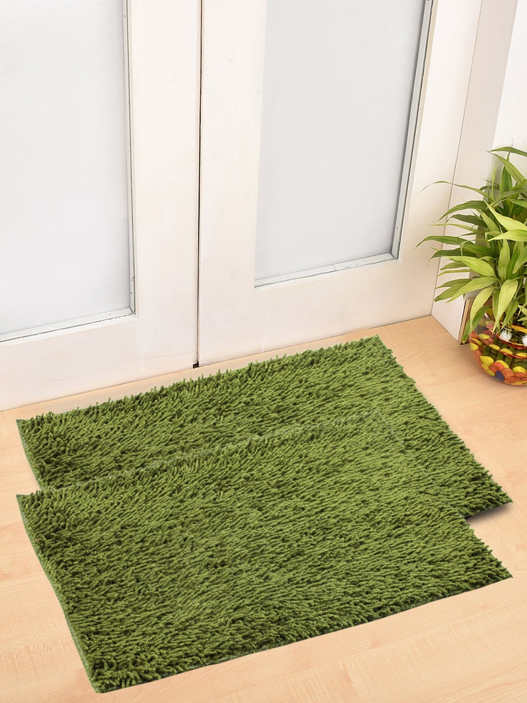 

FABINALIV Green 2 Pieces Door Mats