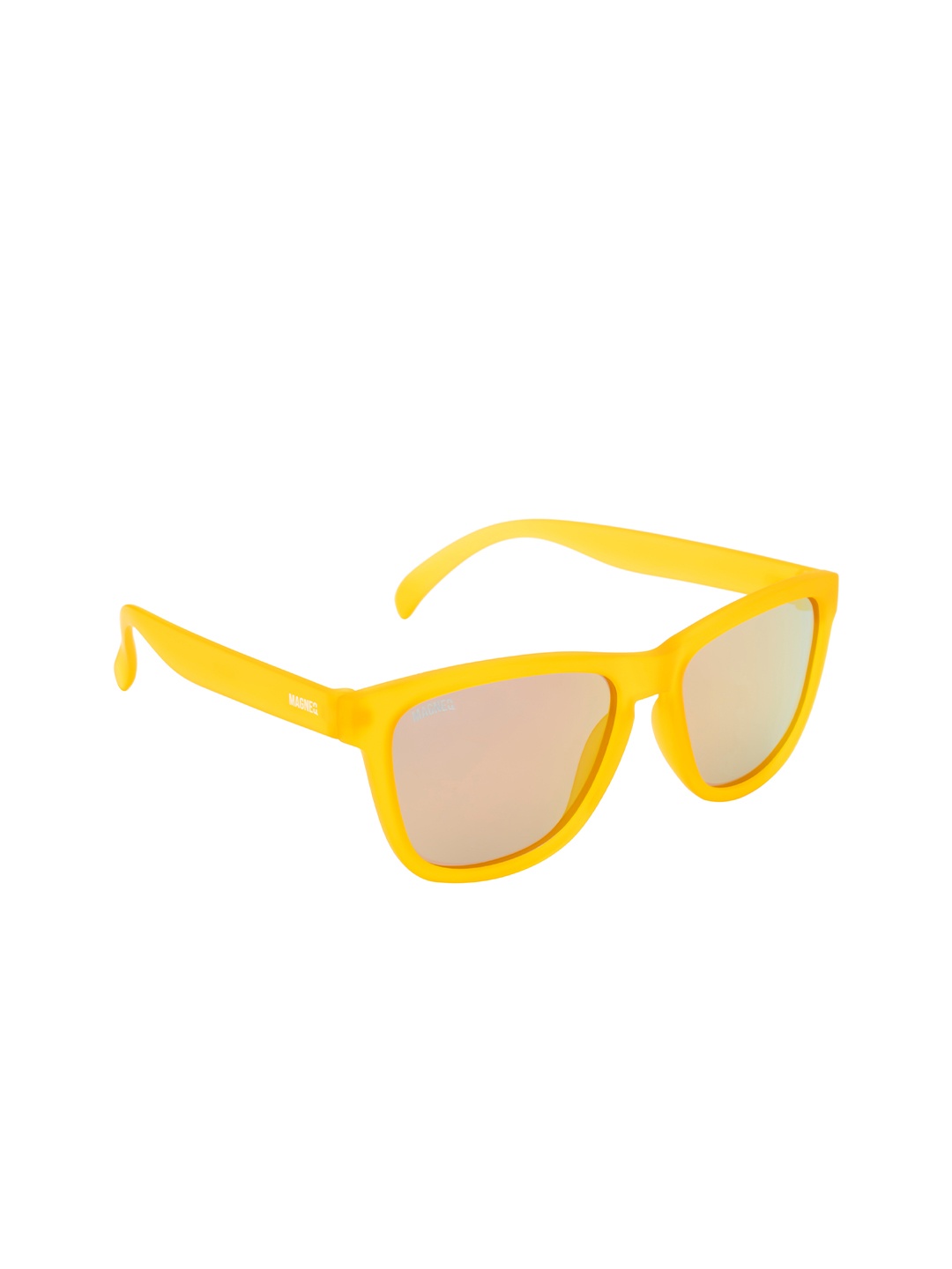 

MAGNEQ Unisex Lens & Square Sunglasses With Polarised Lens MG 6030/S C4 5318, Yellow