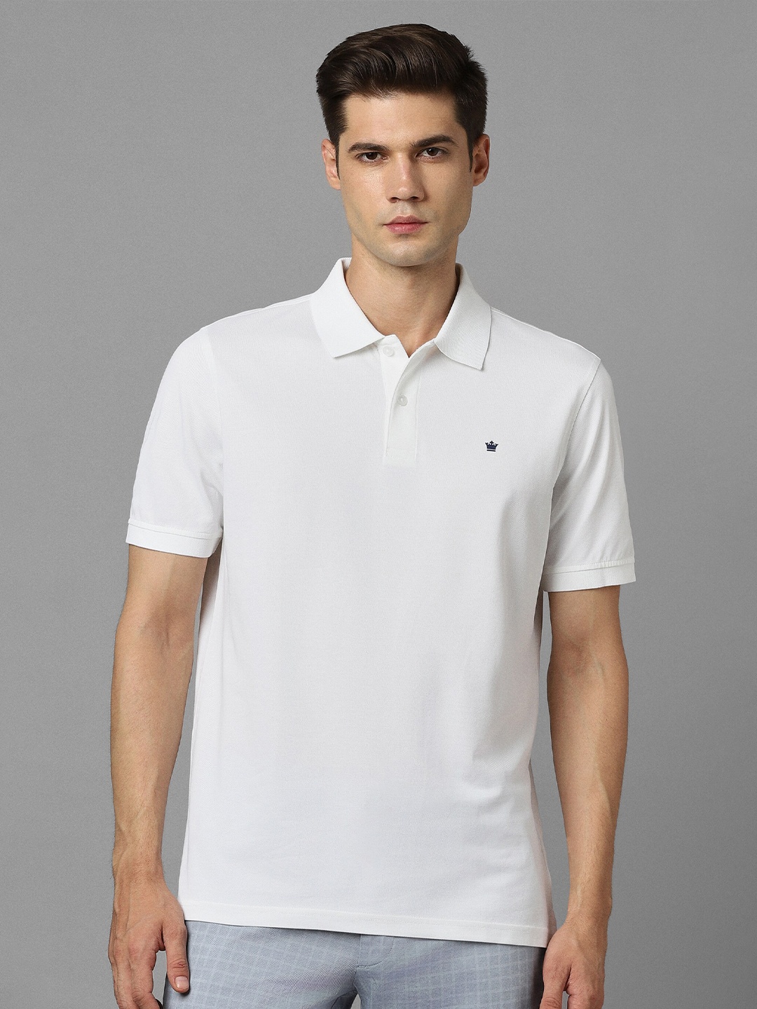 

Louis Philippe Polo Collar Short Sleeves T-shirt, White
