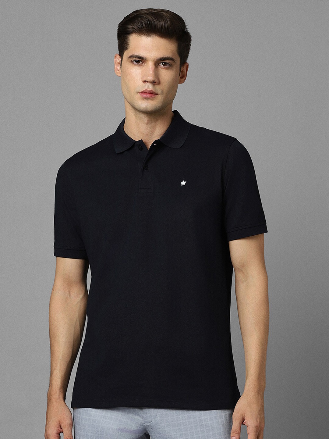 

Louis Philippe Polo Collar T-shirt, Black