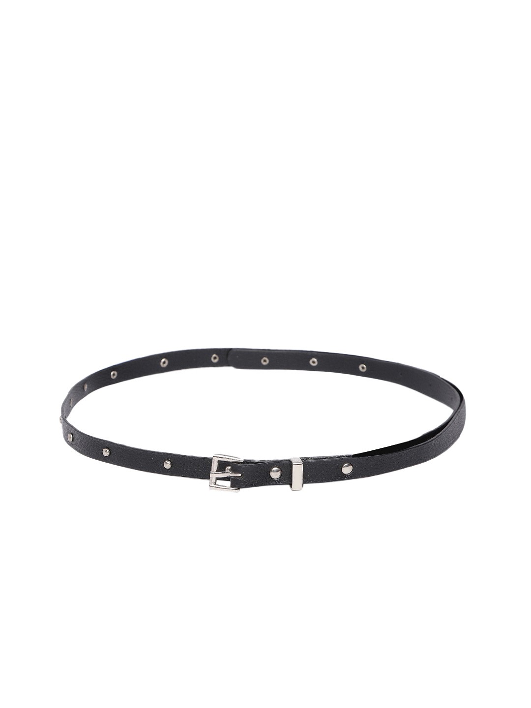 

Baggit Women Studded Embellished Slim Belt, Black
