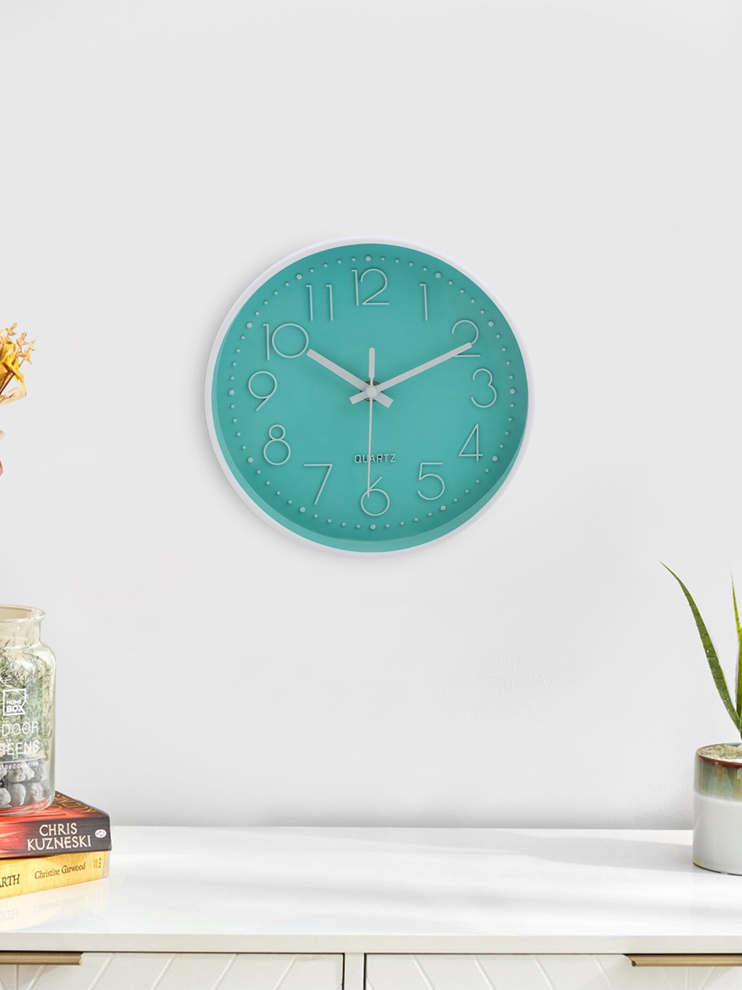 

Home Centre Pacific Missle Teal Vintage Analogue Wall Clock