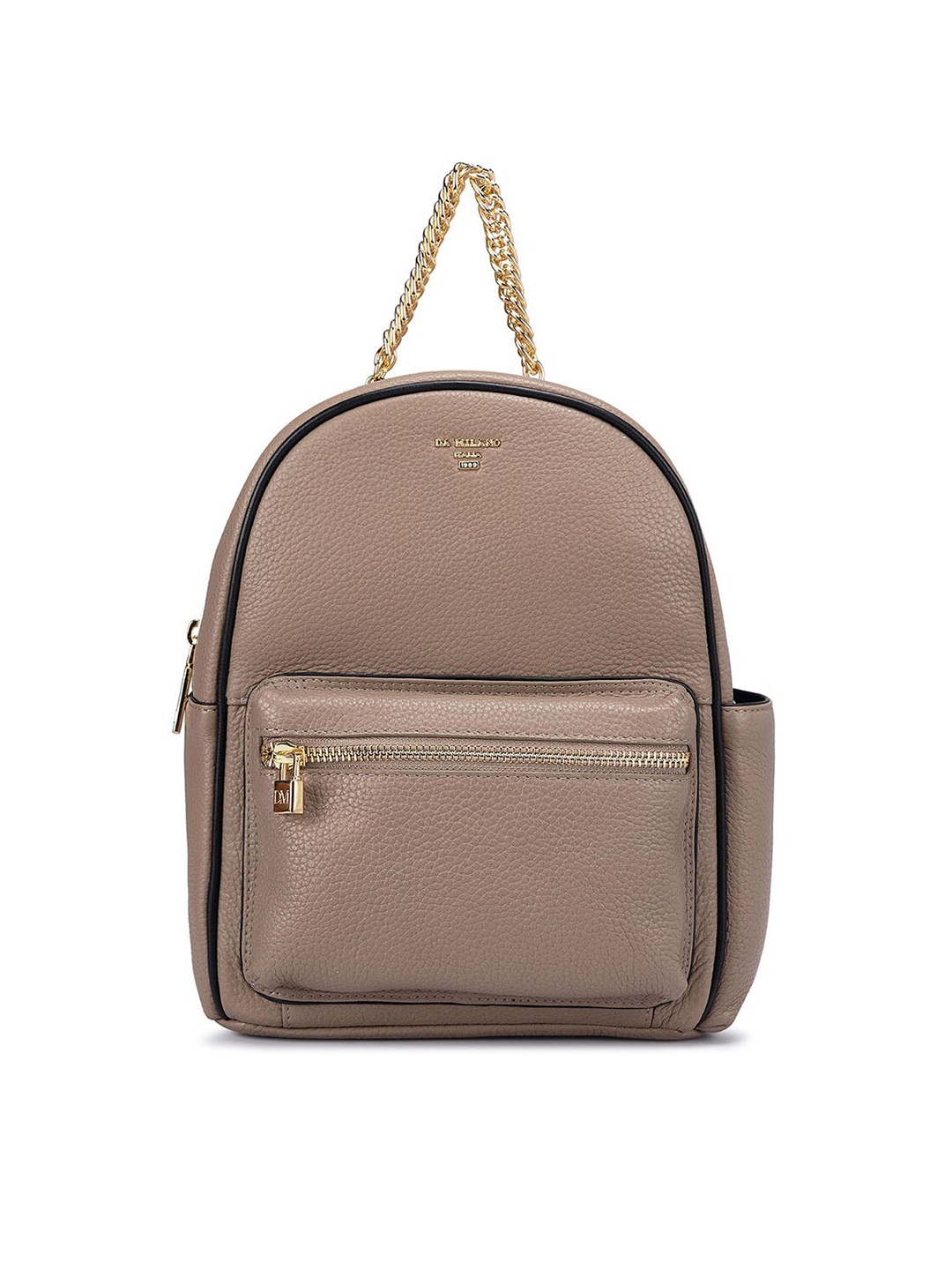 

Da Milano Non-Padded Leather Backpack, Taupe