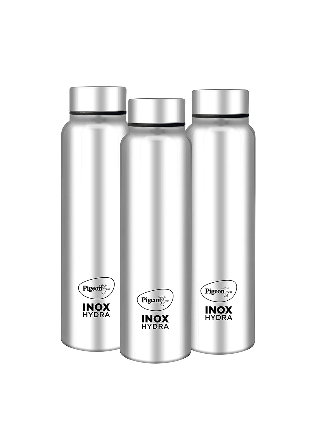 

Pigeon Pack of 3 Hydra Plus Stainless Steel Water Bottles - 700 ml, Silver