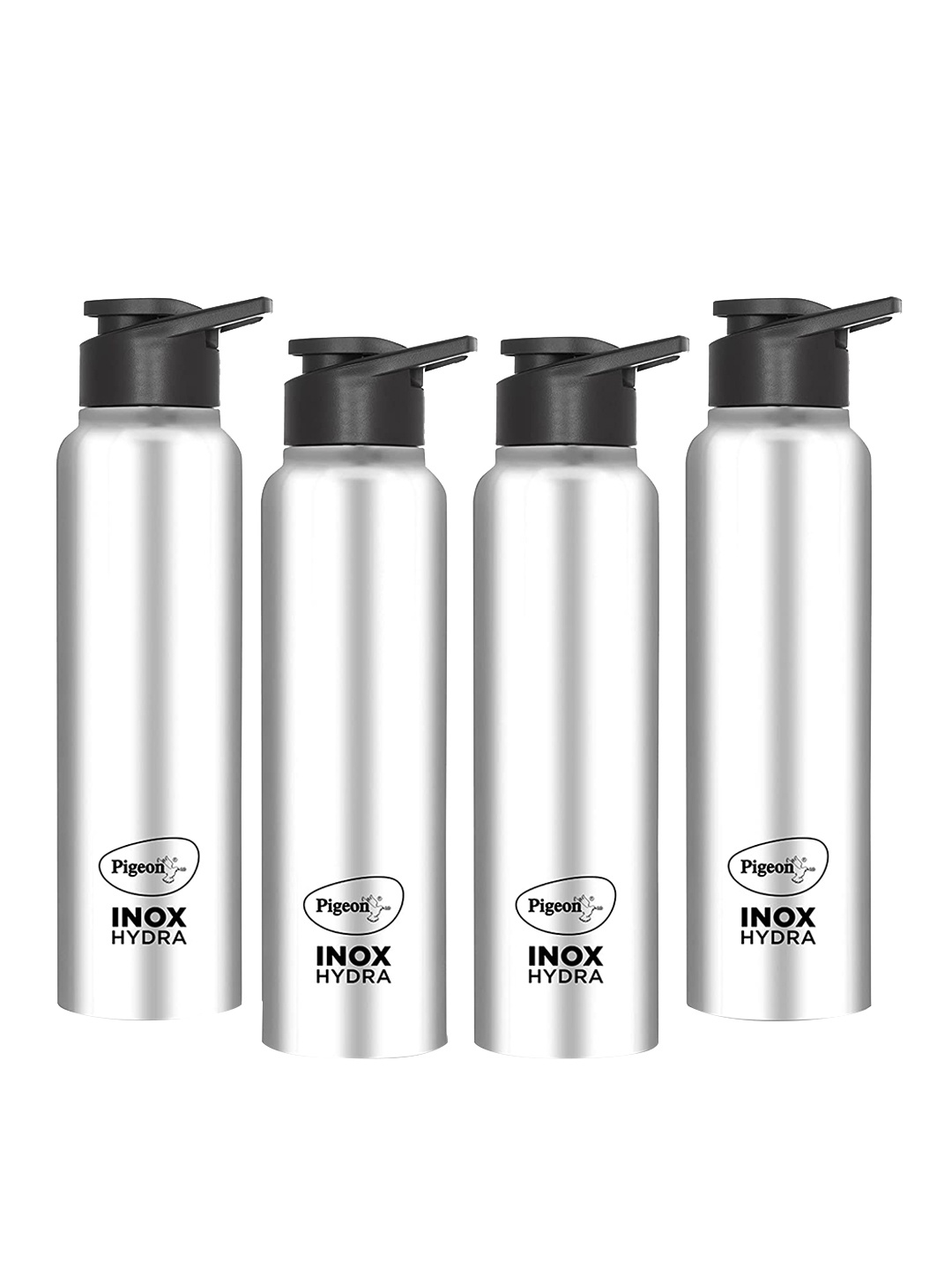 

Pigeon Silver Toned 4 Pieces Inox Hydra Stainless Steel Water Bottles 900 ml each