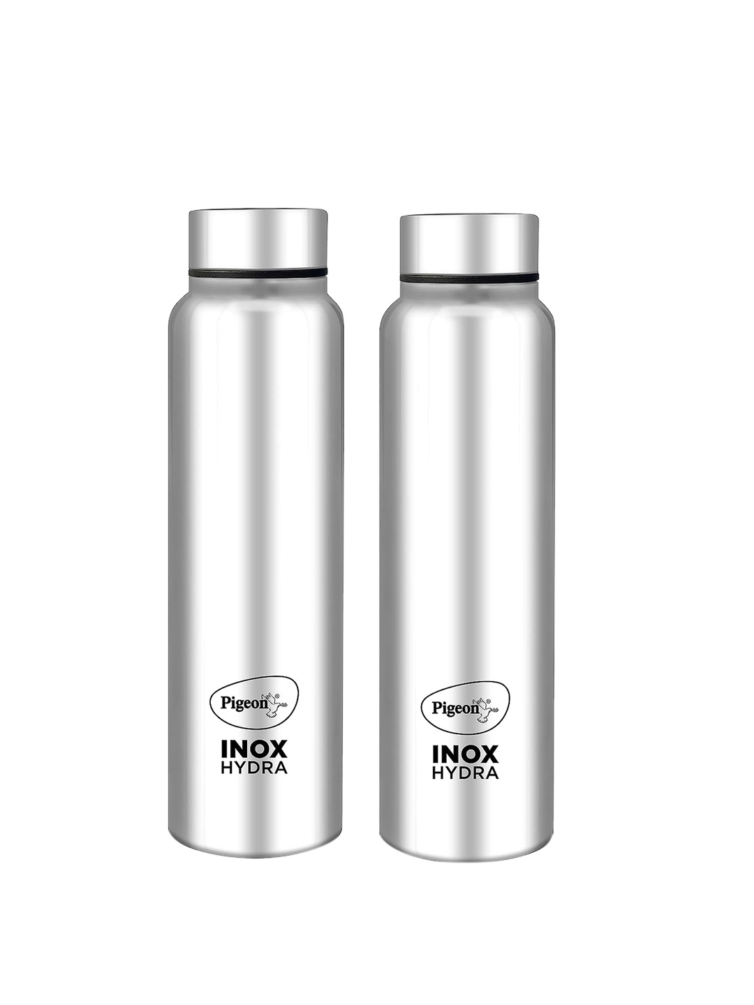 

Pigeon Inox Hydra Silver Toned 2-Pcs Stainless Steel Water Bottle 700 ml each