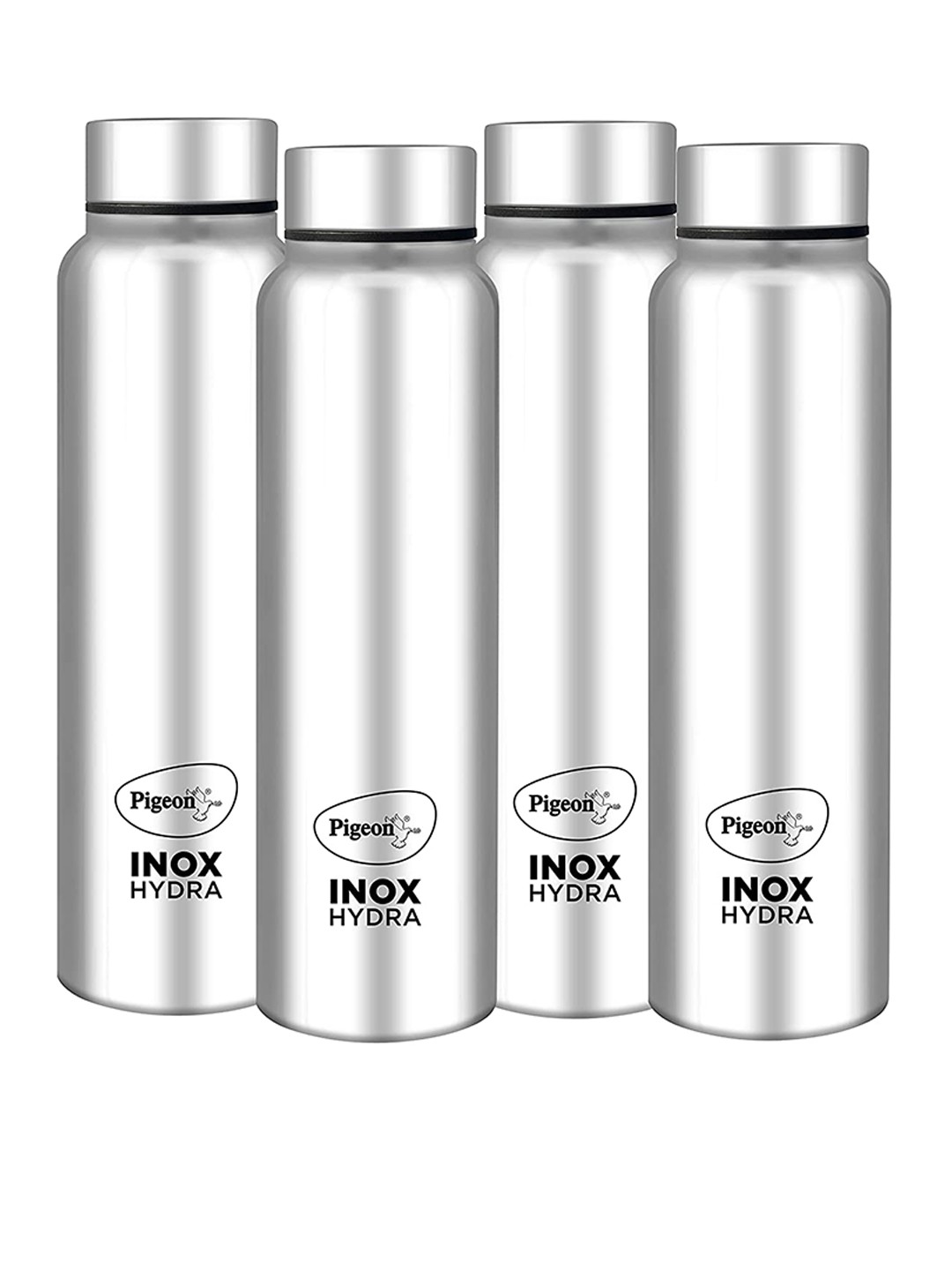 

Pigeon Pack of 4 Hydra Plus Stainless Steel Water Bottles - 900 ml, Silver