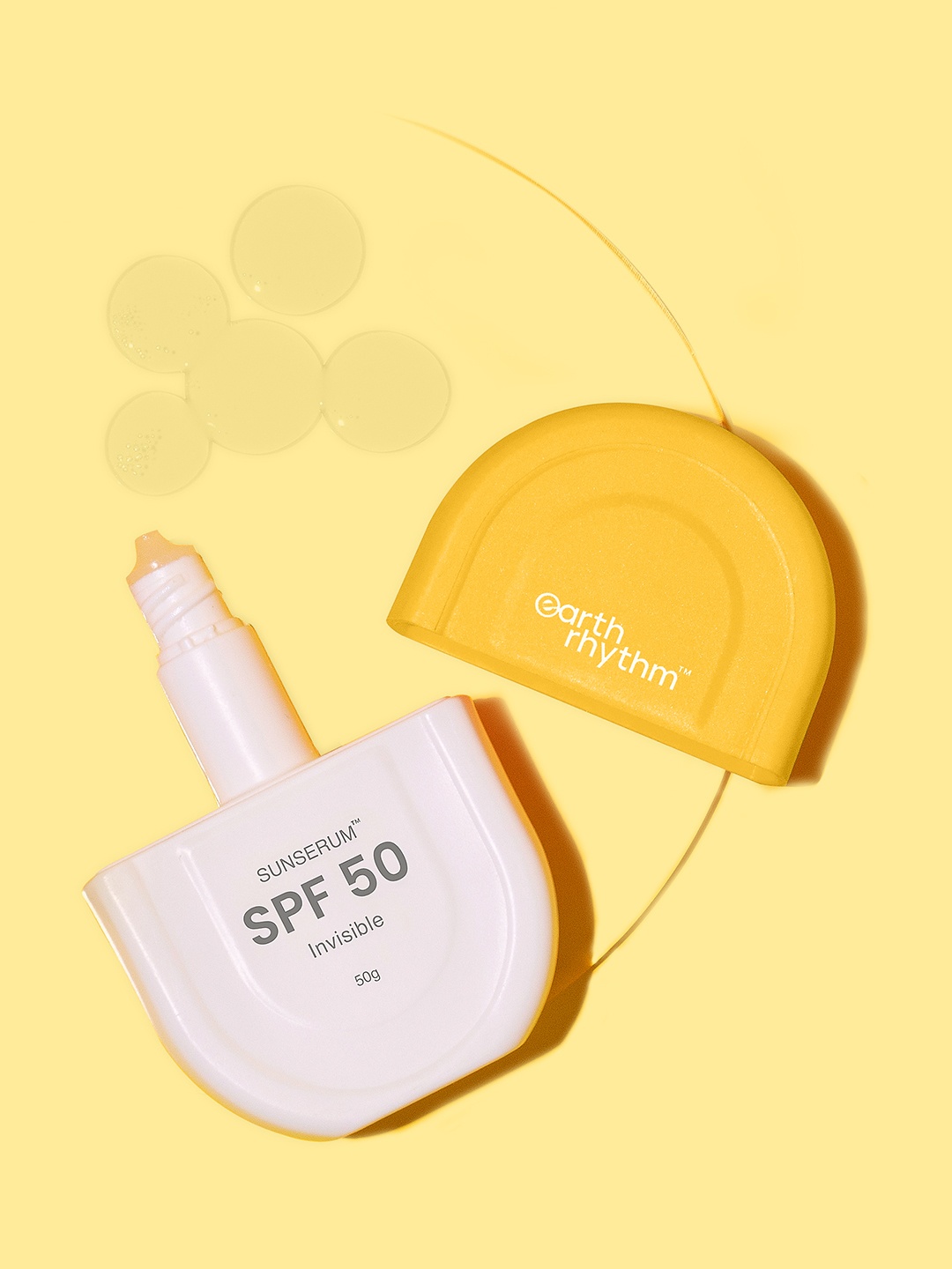 

Earth Rhythm Invisible Sunserum SPF 50 - 50 ml, White