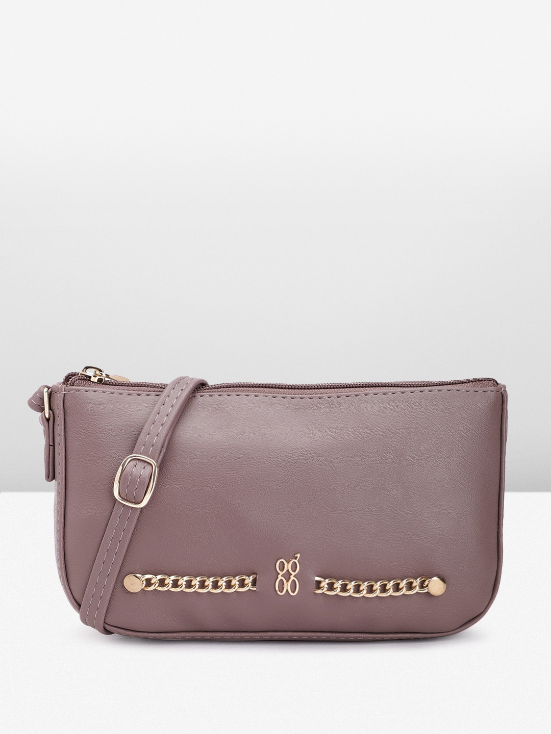 

Baggit Structured Sling Bag, Mauve