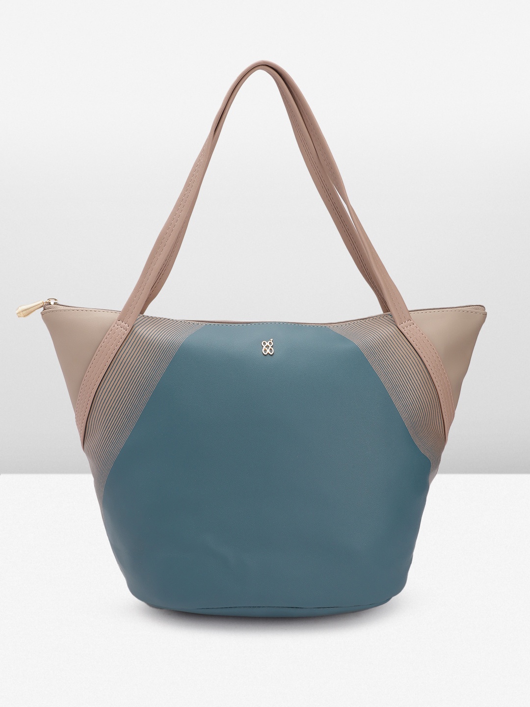 

Baggit Colourblocked Structured Shoulder Bag, Teal