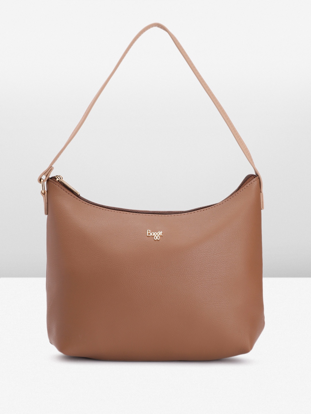 

Baggit Women Solid Hobo Bag, Brown