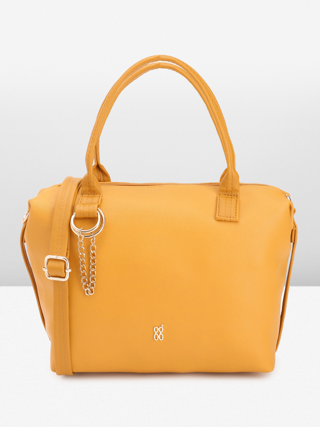 

Baggit Women Solid Handheld Bag, Yellow