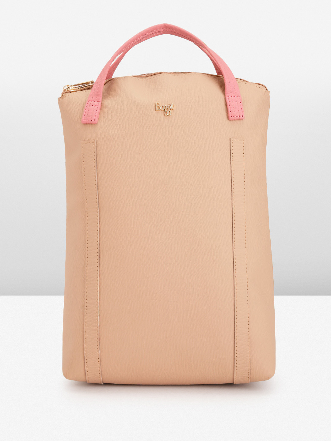 

Baggit Women Solid Backpack, Beige