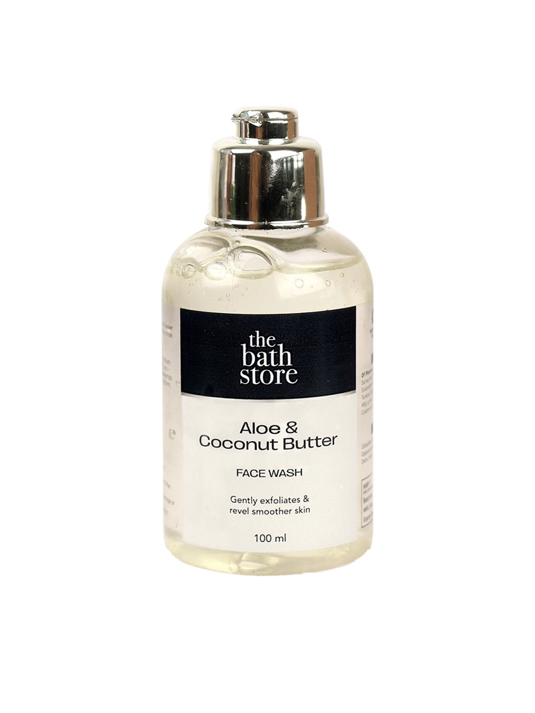 

The Bath Store Aloe & Coconut Butter Face Wash to Gently Exfoliates - 100 ml, Transparent