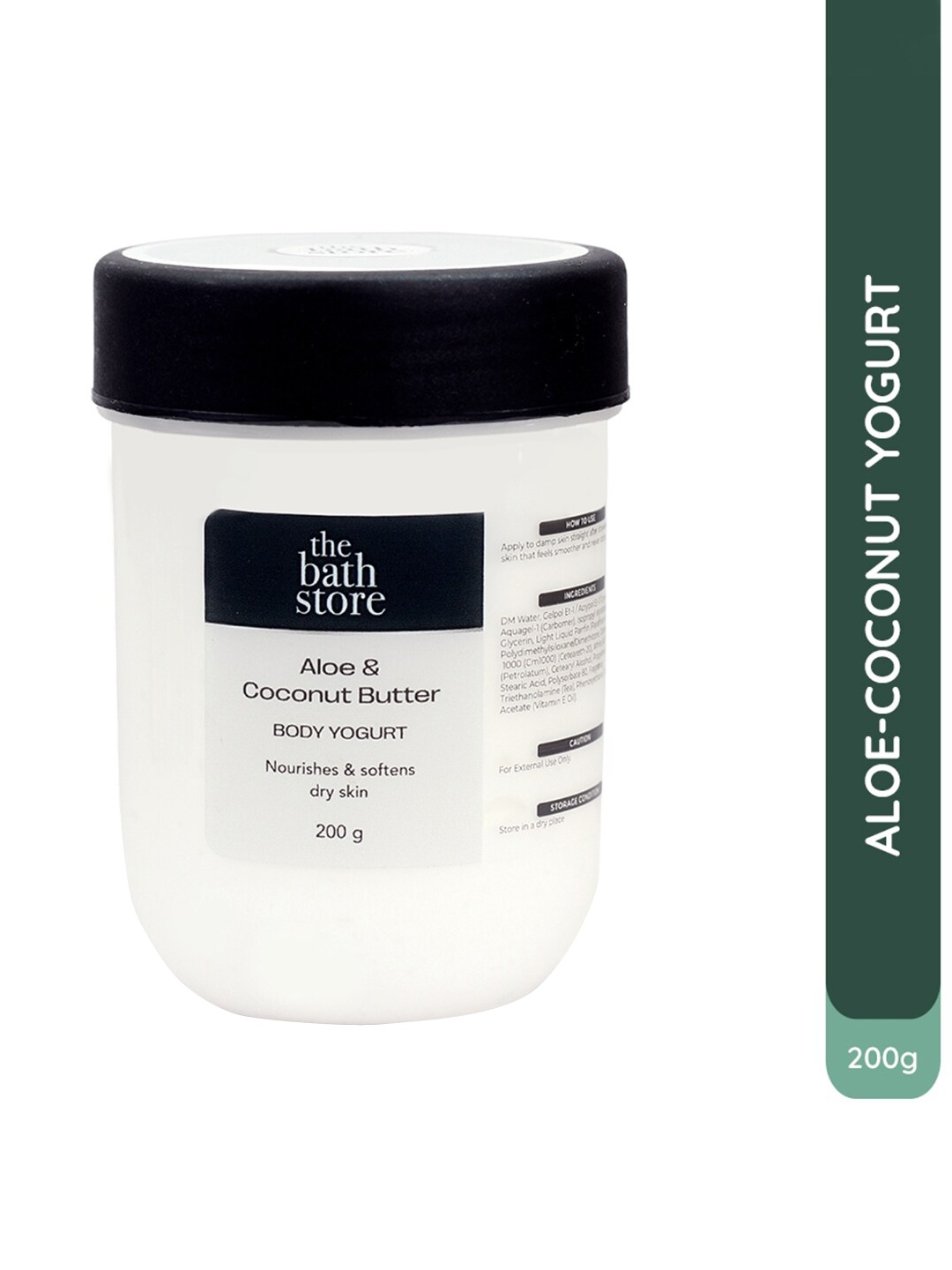 

The Bath Store Aloe & Coconut Butter Body Yogurt To Nourish & Soften Dry Skin - 200g, White