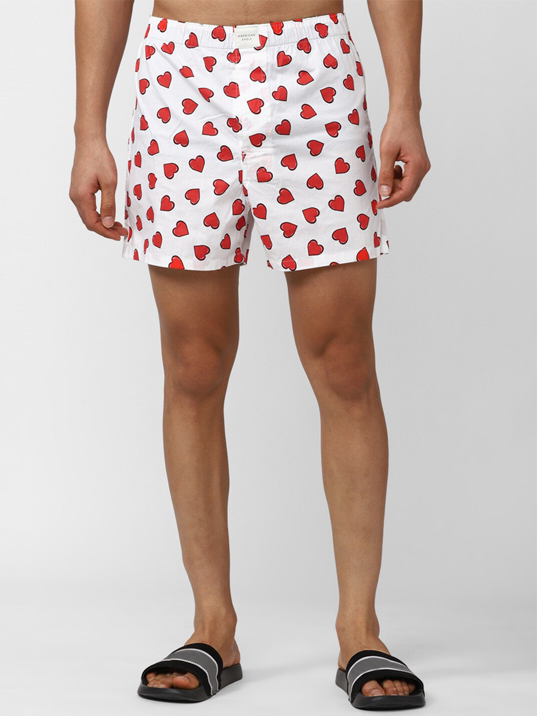 

AMERICAN EAGLE OUTFITTERS Conversational Printed Cotton Boxers WEA0232905100, White